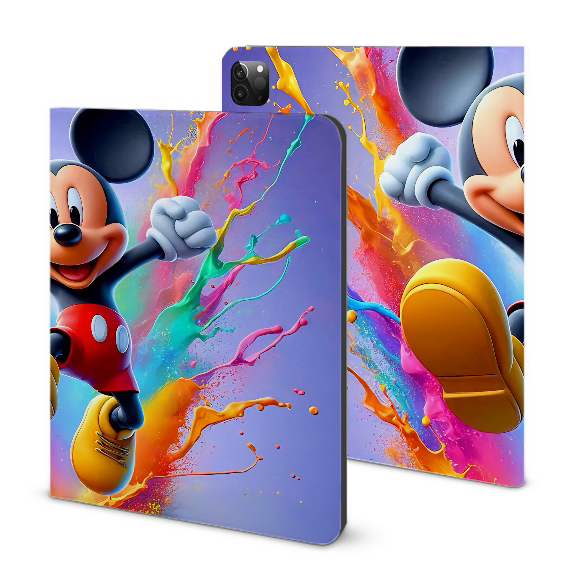 （画像用） ミッキーマウス Mickey Mouse IPadケース ペンホルダー付き ブックスタイルデザイン